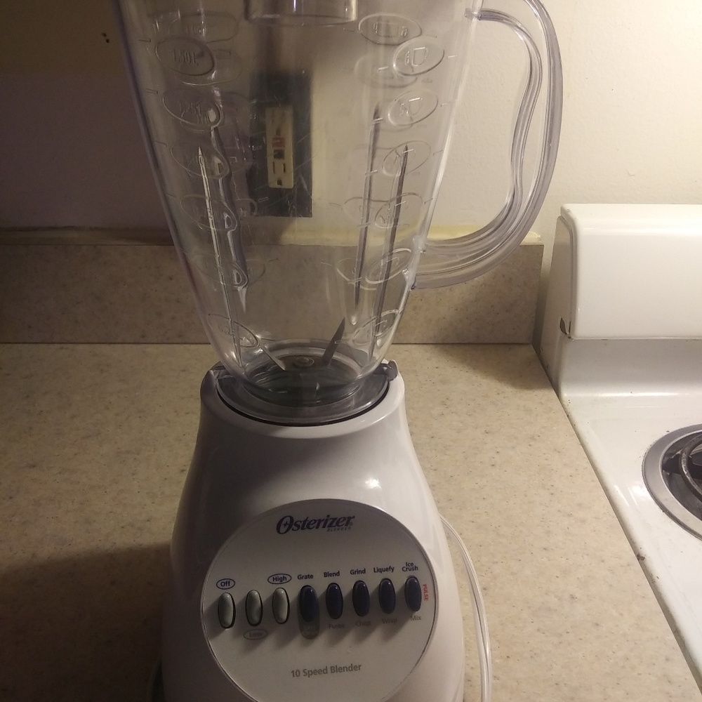 Osterizer 10 speed electric blender.